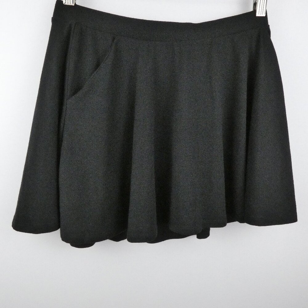 Justice Skort Black Skirt Shorts Girls Youth Size 16 Front Pocket NEW